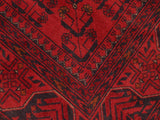 handmade Tribal Biljik Khal Mohammadi Drk. Red Drk. Blue Hand Knotted RECTANGLE 100% WOOL area rug 5x6