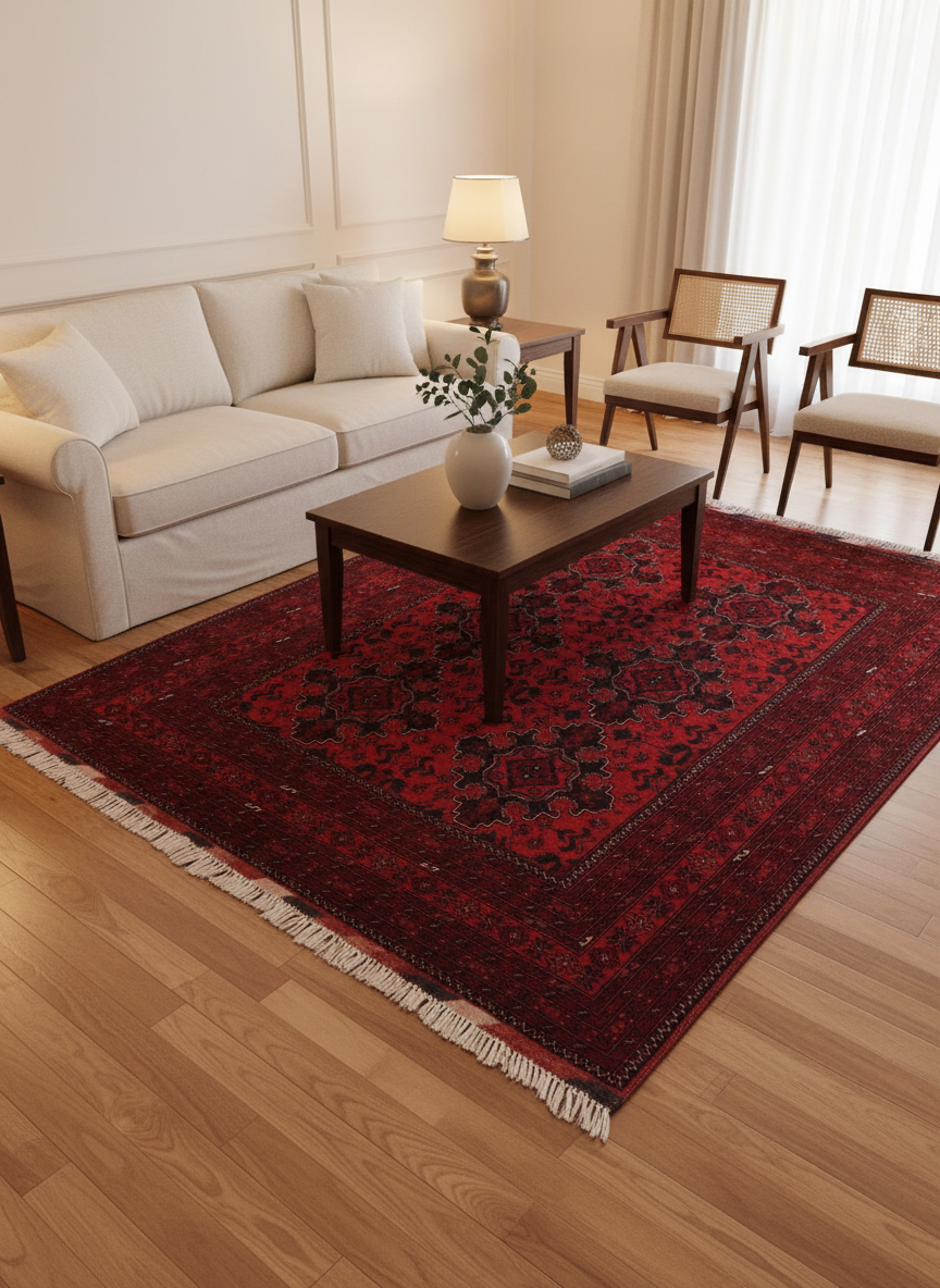 Rustic Biljik Khal Mohammadi Lynna Wool Rug - 4'11''X6'6''