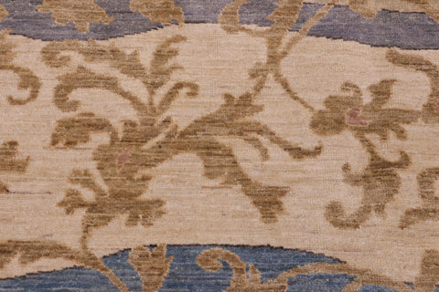 handmade Modern Kafkaz Green Blue Hand Knotted RECTANGLE 100% WOOL area rug 10' x 14'