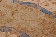 handmade Transitional Kafkaz Green Blue Hand Knotted RECTANGLE 100% WOOL area rug 10X14