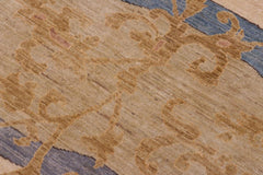 handmade Transitional Kafkaz Green Blue Hand Knotted RECTANGLE 100% WOOL area rug 10X14