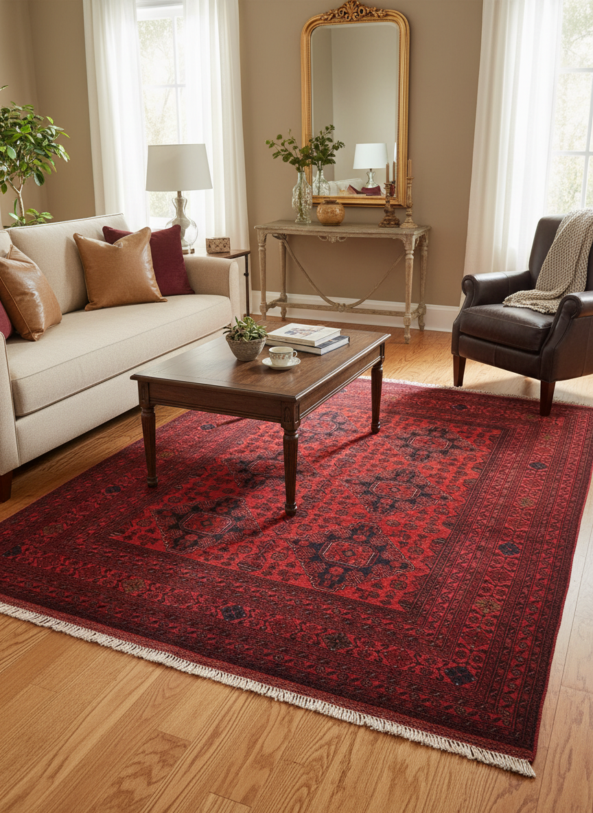 Southwestern Biljik Khal Mohammadi Lilli Wool Rug - 5'10''X7'6''