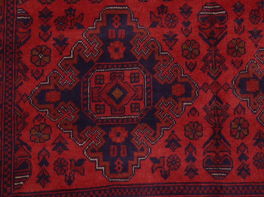 handmade Tribal Biljik Khal Mohammadi Red Blue Hand Knotted RECTANGLE 100% WOOL area rug 6x8