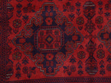 handmade Tribal Biljik Khal Mohammadi Red Blue Hand Knotted RECTANGLE 100% WOOL area rug 6x8