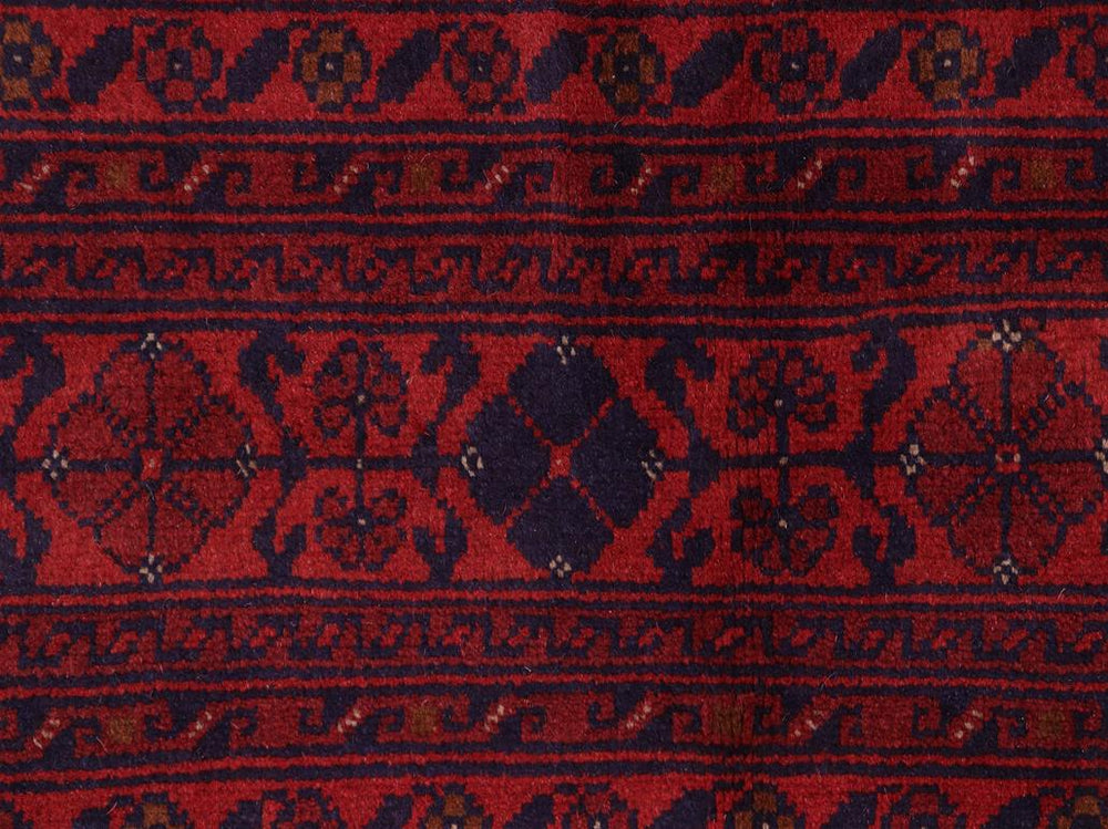 handmade Tribal Biljik Khal Mohammadi Red Blue Hand Knotted RECTANGLE 100% WOOL area rug 6x8