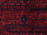 handmade Tribal Biljik Khal Mohammadi Red Blue Hand Knotted RECTANGLE 100% WOOL area rug 6x8