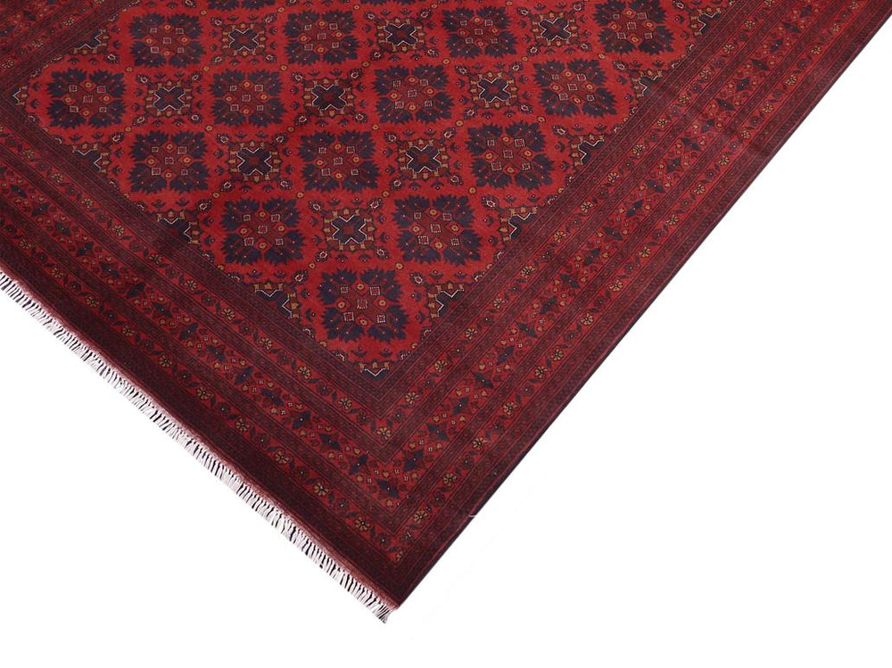 handmade Tribal Biljik Khal Mohammadi Red Blue Hand Knotted RECTANGLE 100% WOOL area rug 7x10