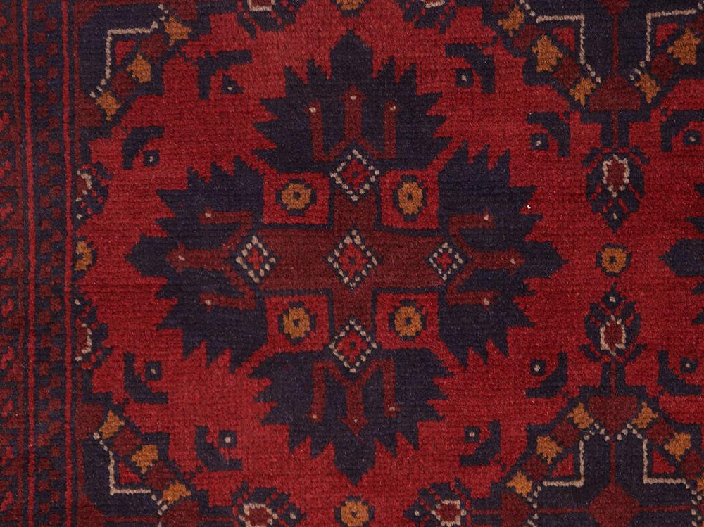 handmade Tribal Biljik Khal Mohammadi Red Blue Hand Knotted RECTANGLE 100% WOOL area rug 7x10