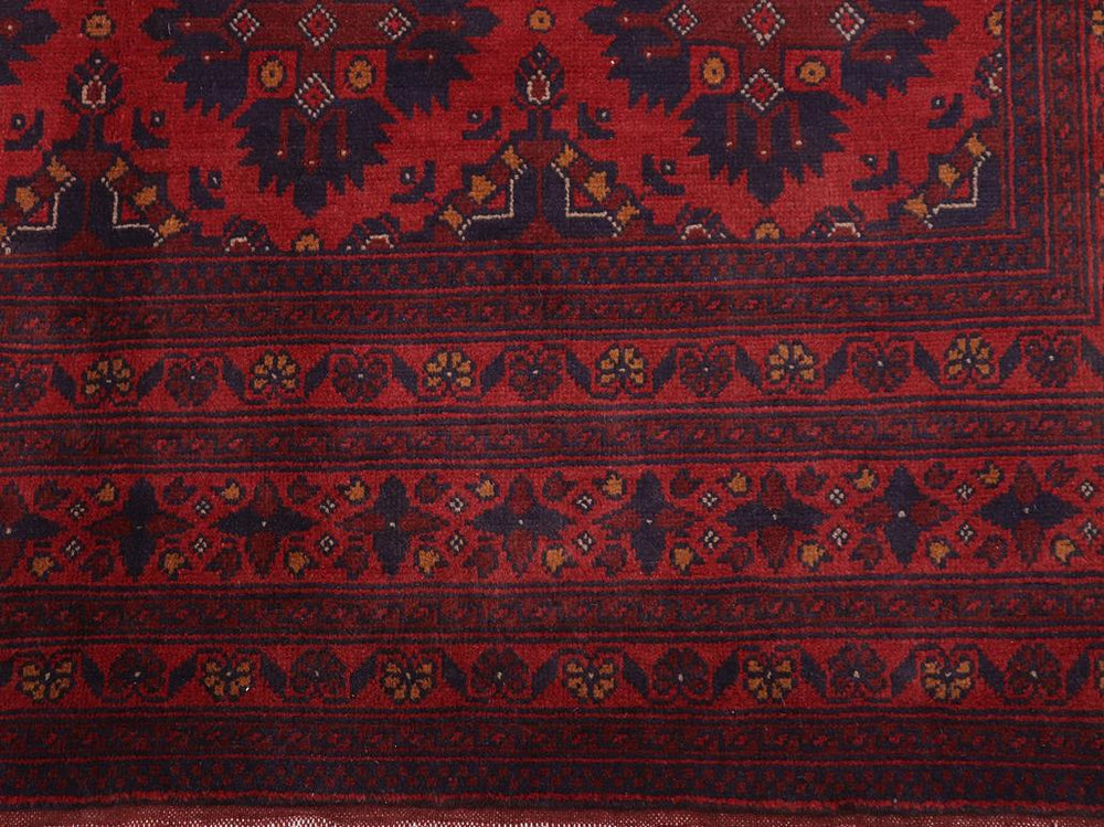handmade Tribal Biljik Khal Mohammadi Red Blue Hand Knotted RECTANGLE 100% WOOL area rug 7x10