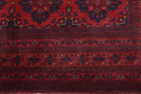 handmade Tribal Biljik Khal Mohammadi Red Blue Hand Knotted RECTANGLE 100% WOOL area rug 7x10
