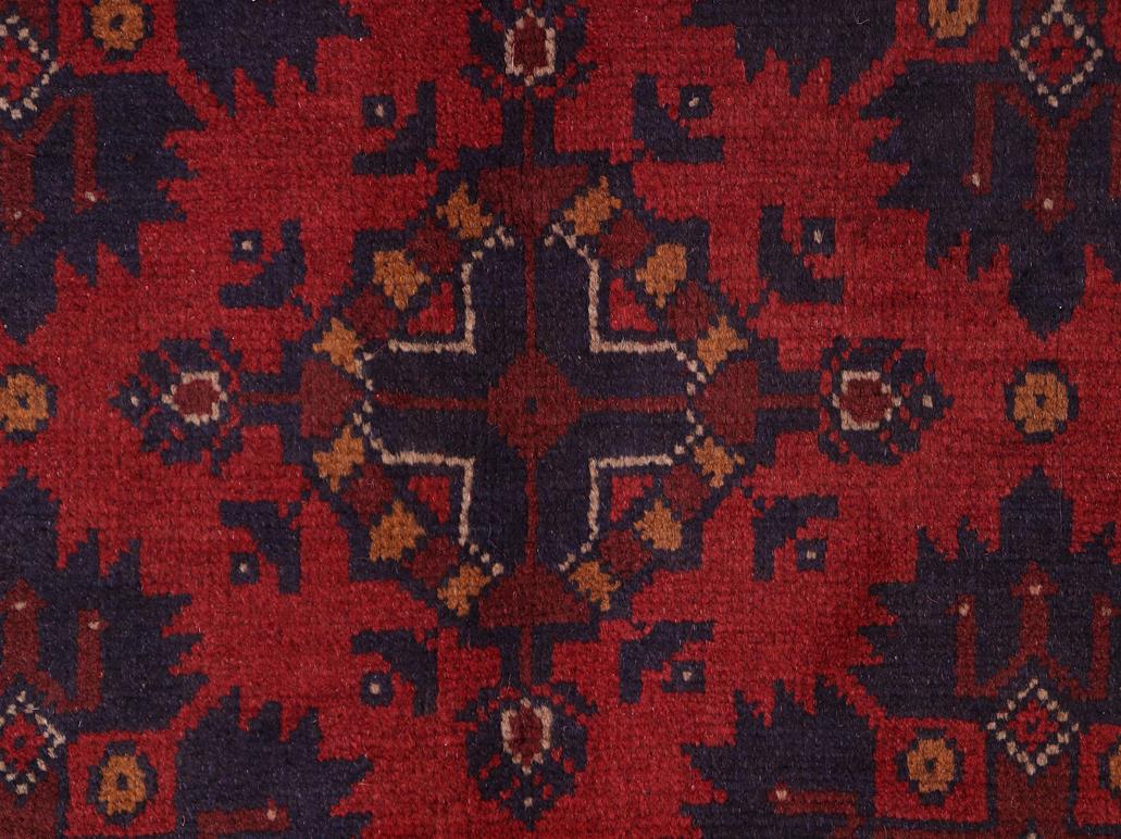 handmade Tribal Biljik Khal Mohammadi Red Blue Hand Knotted RECTANGLE 100% WOOL area rug 7x10