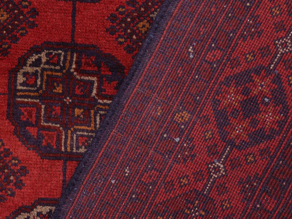 handmade Tribal Biljik Khal Mohammadi Red Blue Hand Knotted RECTANGLE 100% WOOL area rug 5x7