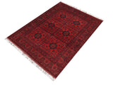 handmade Tribal Biljik Khal Mohammadi Red Blue Hand Knotted RECTANGLE 100% WOOL area rug 5x6