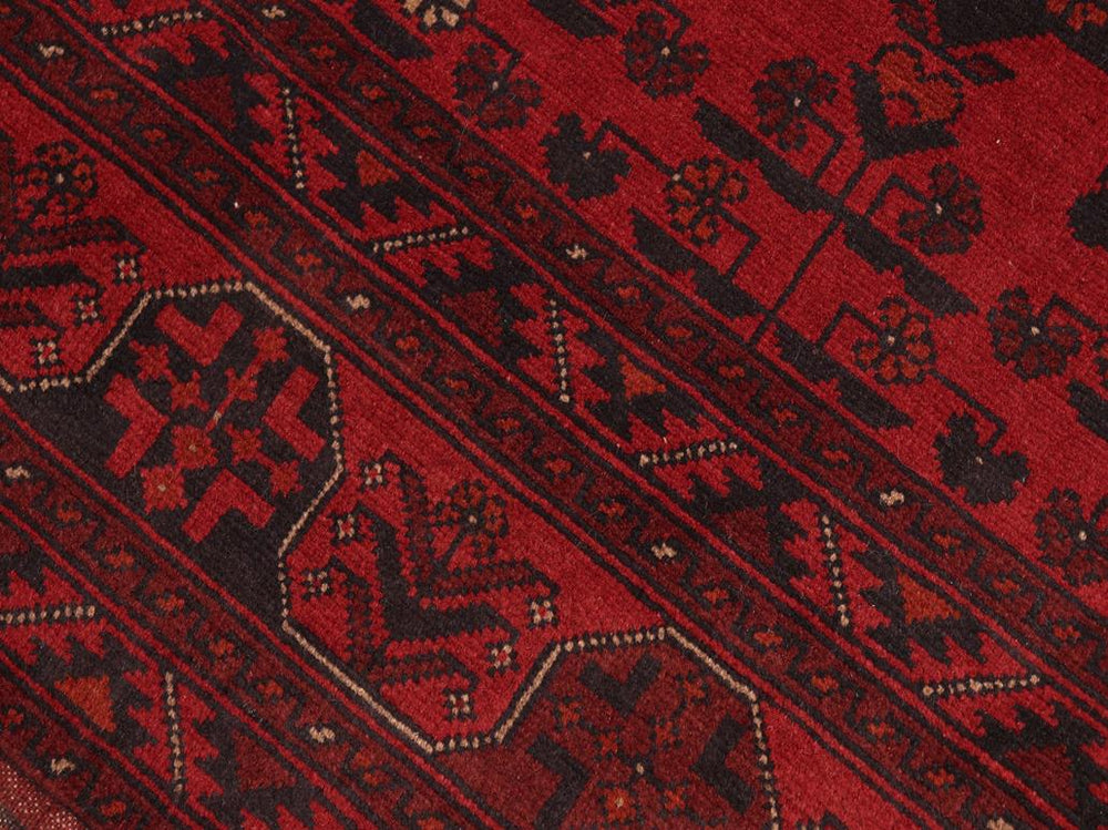 handmade Tribal Biljik Khal Mohammadi Red Blue Hand Knotted RECTANGLE 100% WOOL area rug 5x6