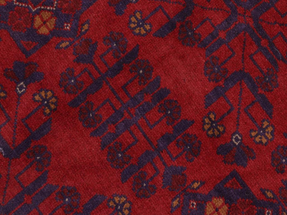 handmade Tribal Biljik Khal Mohammadi Red Blue Hand Knotted RECTANGLE 100% WOOL area rug 5x6