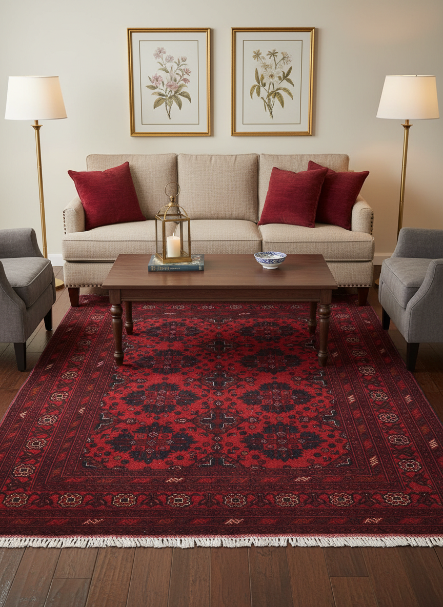 Southwestern Biljik Khal Mohammadi Maryelle Wool Rug - 4'2''X6'4''