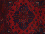 handmade Tribal Biljik Khal Mohammadi Red Blue Hand Knotted RECTANGLE 100% WOOL area rug 4x6