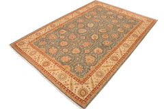 handmade Traditional Kafkaz Gray Beige Hand Knotted RECTANGLE 100% WOOL area rug 10X15