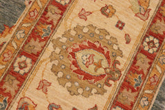 handmade Traditional Kafkaz Gray Beige Hand Knotted RECTANGLE 100% WOOL area rug 10X15