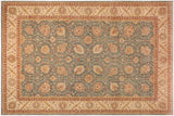 Shabby Chic Ziegler Brittane Gray/Beige Hand-Knotted Wool Rug - 10'0'' x 14'6''