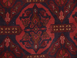 handmade Tribal Biljik Khal Mohammadi Red Blue Hand Knotted RECTANGLE 100% WOOL area rug 4x5