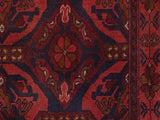 handmade Tribal Biljik Khal Mohammadi Red Blue Hand Knotted RECTANGLE 100% WOOL area rug 4x5