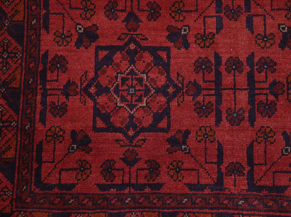 handmade Tribal Biljik Khal Mohammadi Red Blue Hand Knotted RECTANGLE 100% WOOL area rug 3x5