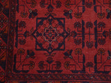 handmade Tribal Biljik Khal Mohammadi Red Blue Hand Knotted RECTANGLE 100% WOOL area rug 3x5
