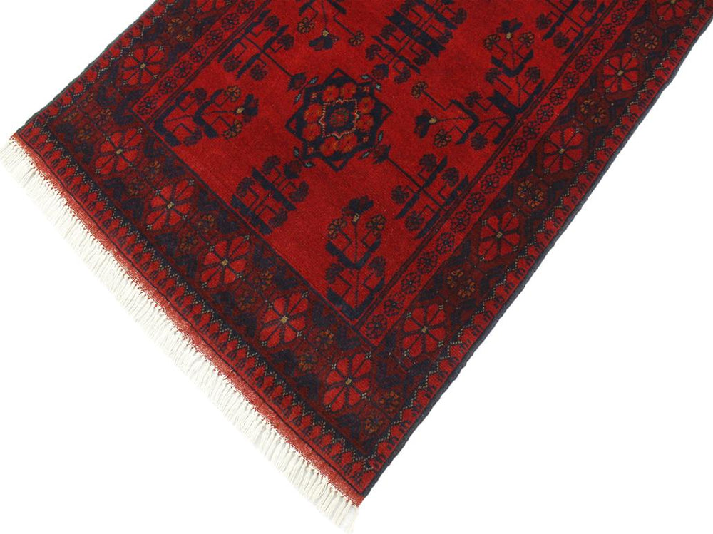 handmade Tribal Biljik Khal Mohammadi Red Blue Hand Knotted RECTANGLE 100% WOOL area rug 3x4