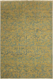 handmade Modern Kafkaz Lt. Blue Lt. Gold Hand Knotted RECTANGLE 100% WOOL area rug 10 x 14