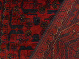 handmade Tribal Biljik Khal Mohammadi Red Blue Hand Knotted RUNNER 100% WOOL Runner 3x9