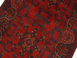 handmade Tribal Biljik Khal Mohammadi Red Blue Hand Knotted RUNNER 100% WOOL Runner 3x9