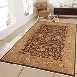 handmade Traditional Kafkaz Brown Beige Hand Knotted RECTANGLE 100% WOOL area rug 10 x 13