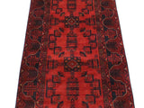 handmade Tribal Biljik Khal Mohammadi Red Blue Hand Knotted RUNNER 100% WOOL Runner 3x9