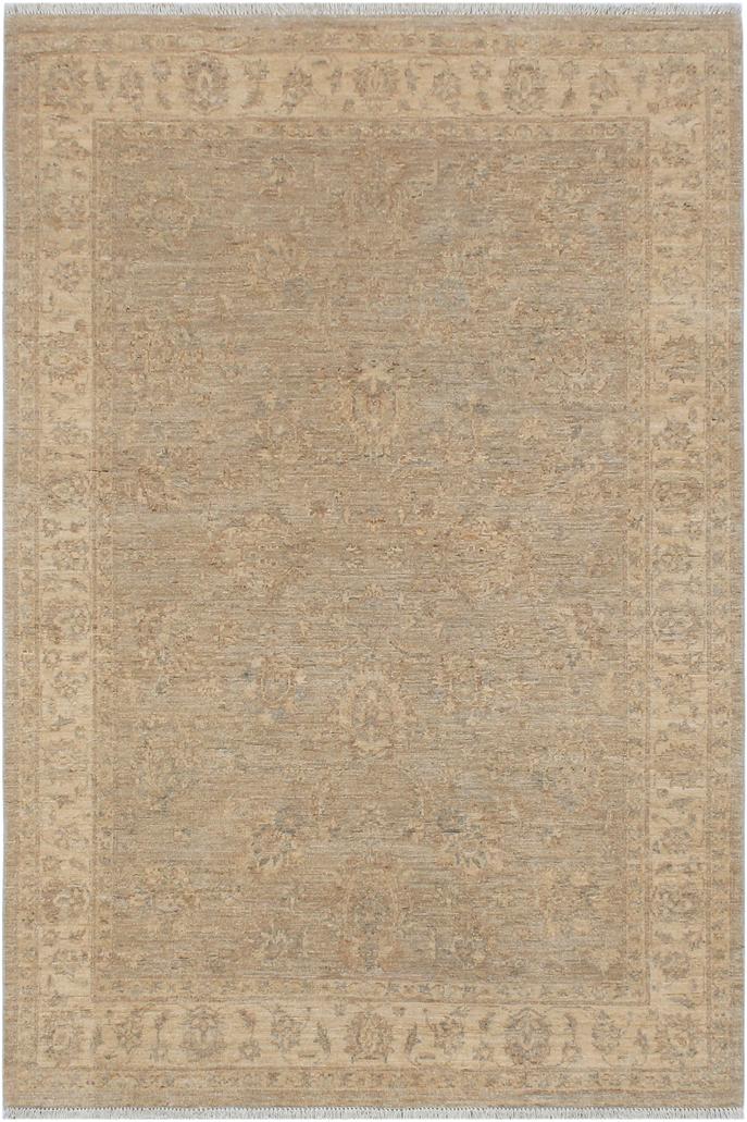 handmade Traditional Kafkaz Grey Beige Hand Knotted RECTANGLE 100% WOOL area rug 5X7