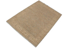 handmade Traditional Kafkaz Grey Beige Hand Knotted RECTANGLE 100% WOOL area rug 5X7