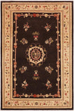 handmade Traditional Kafkaz Brown Beige Hand Knotted RECTANGLE 100% WOOL area rug 10 x 14