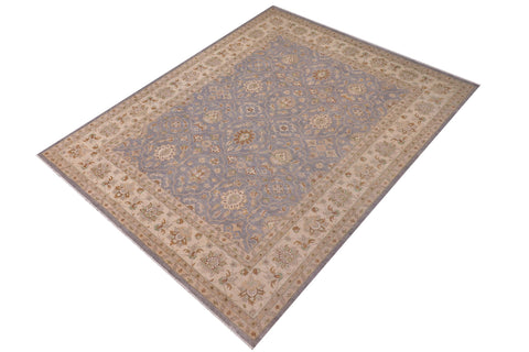 handmade Traditional Kafkaz Gray Beige Hand Knotted RECTANGLE 100% WOOL area rug 10x14