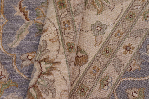 handmade Traditional Kafkaz Gray Beige Hand Knotted RECTANGLE 100% WOOL area rug 10x14