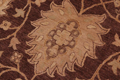 handmade Traditional Kafkaz Brown Gold Hand Knotted RECTANGLE 100% WOOL area rug 10X14