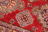 handmade Geometric Super Kazak Red Beige Hand Knotted RECTANGLE 100% WOOL area rug 8 x 10