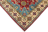 handmade Geometric Kazak Red Beige Hand Knotted RECTANGLE 100% WOOL area rug 6' x 9'