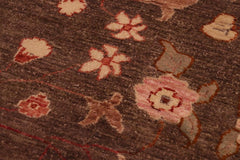 handmade Transitional Kafkaz Brown Rust Hand Knotted RECTANGLE 100% WOOL area rug 10X14