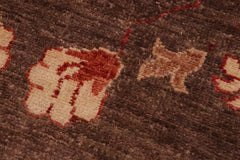 handmade Transitional Kafkaz Brown Rust Hand Knotted RECTANGLE 100% WOOL area rug 10X14