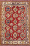 Southwestern Kazak Marlyn Red/Beige Wool Rug - 9'0'' x 12'1''