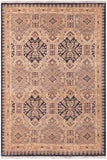 Classic Ziegler Viviana Blue/Beige Wool Rug - 5'0'' x 7'0''