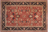 Bohemian Ziegler Tasha Rust/Blue Hand-Knotted Wool Rug - 9'10'' x 13'11''
