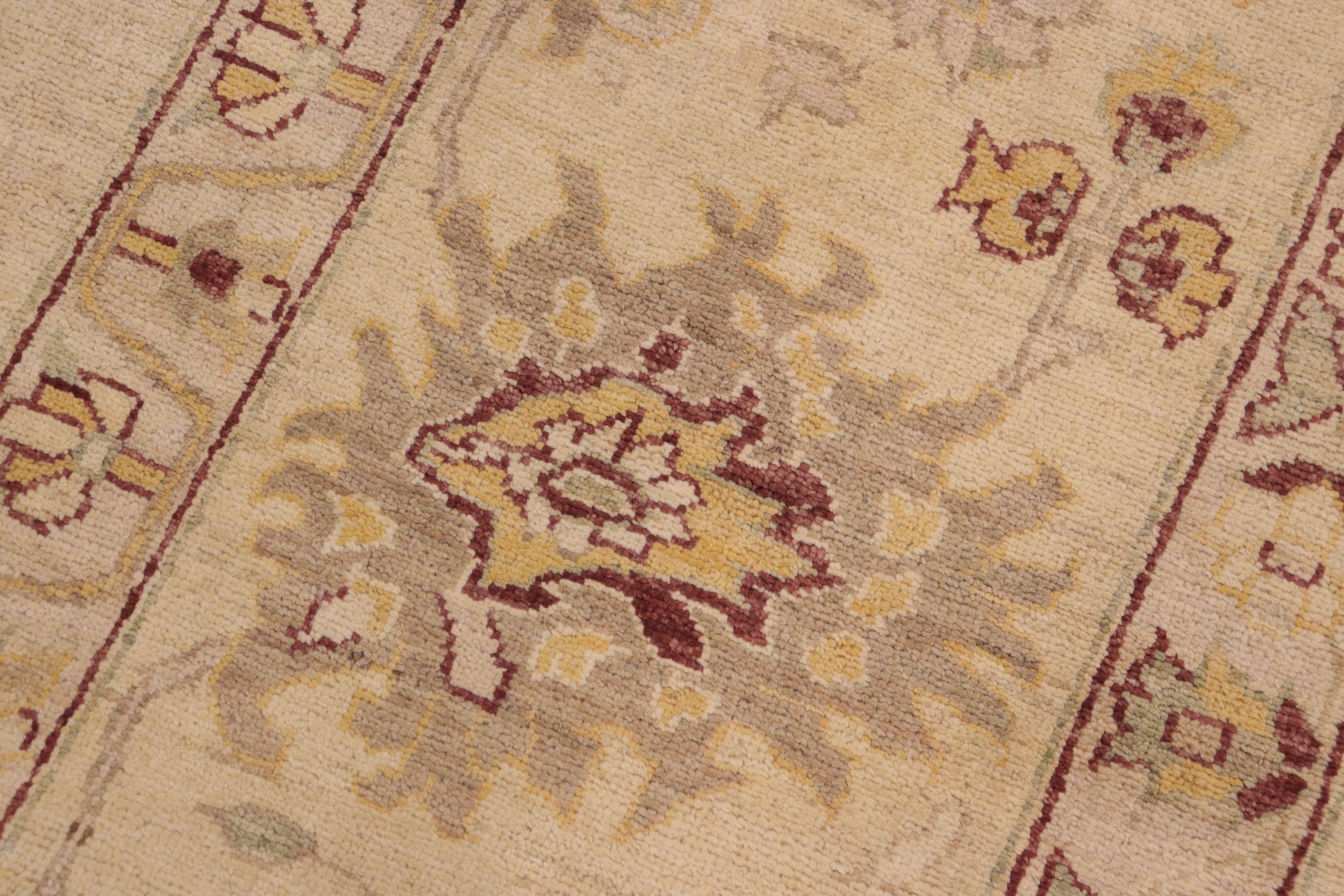 handmade Traditional Kafkaz Beige Gold Hand Knotted RECTANGLE 100% WOOL area rug 10x15