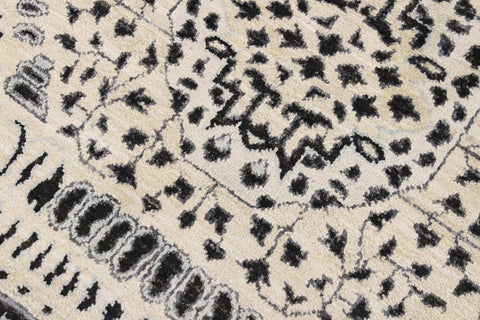 handmade Geometric Mamluk Black Beige Hand Knotted RECTANGLE 100% WOOL area rug 9 x 12