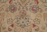 handmade Vintage Hand Painte Beige Red Hand Knotted RECTANGLE 100% WOOL area rug 9 x 11